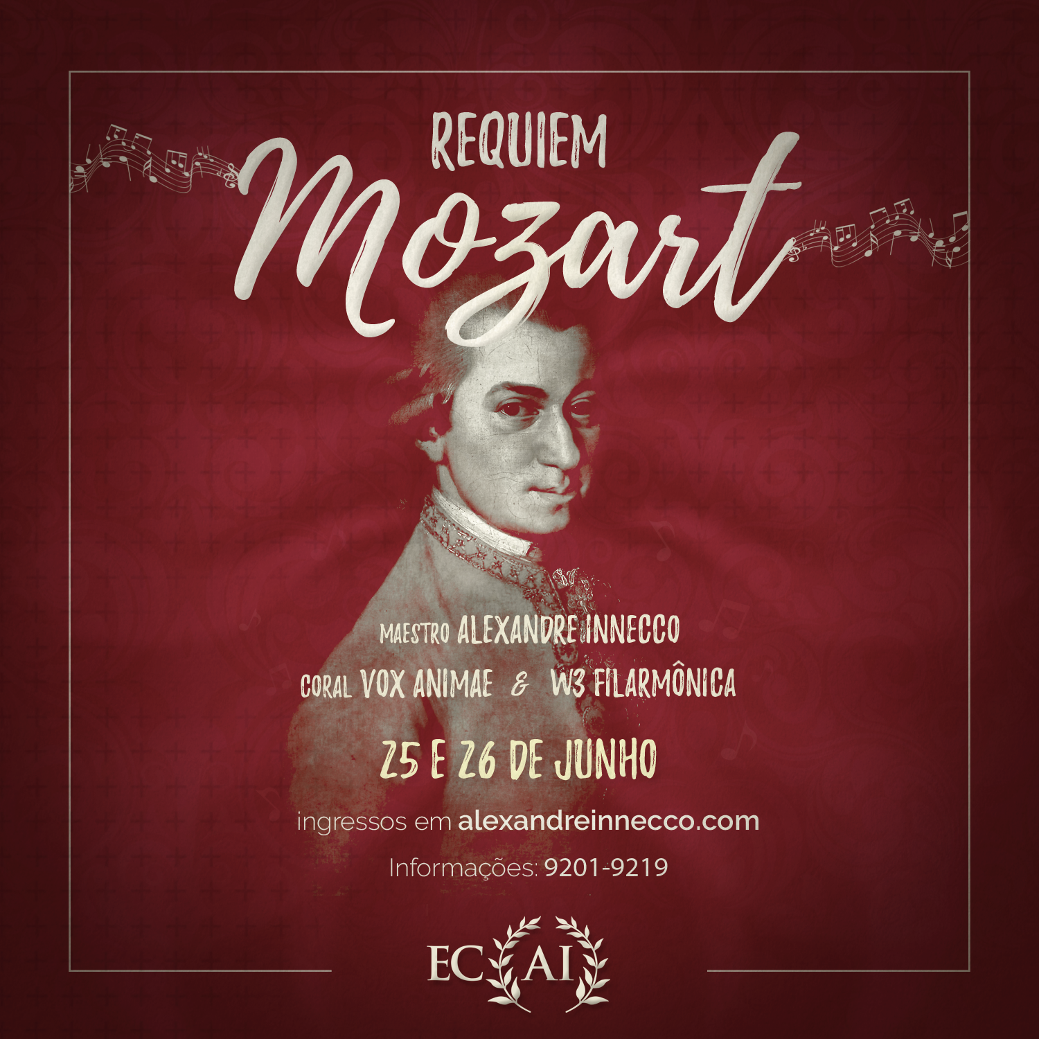 Requiem em Ré menor, K.626 – Wolfgang Amadeus Mozart - VIII Ciclo de Requiem  Coimbra 2020 - Programação - Agenda Cultural - Coimbra Cultura e Congressos  - Convento São Francisco